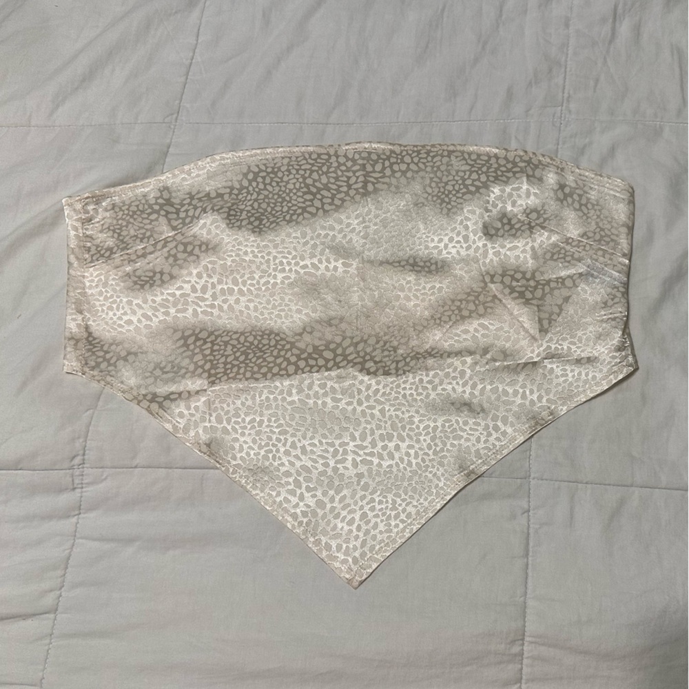 Large Ivory Handkerchief Crop Top